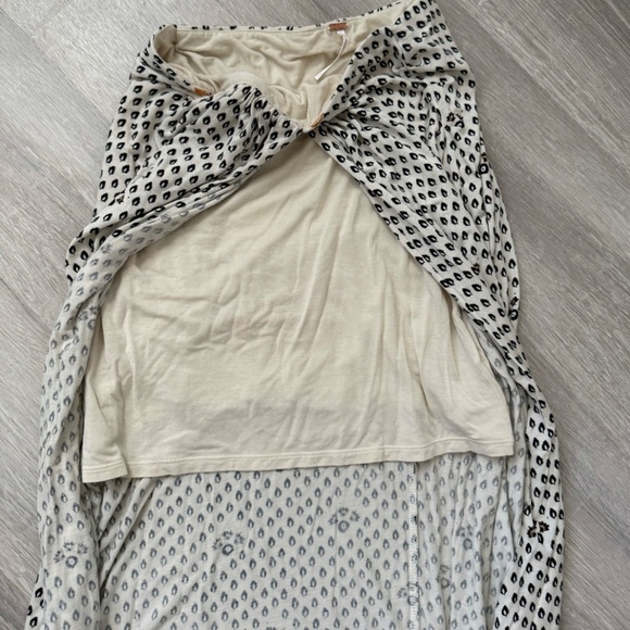 Free People Women’s neutral Rayon Pull on Maxi Skirt Size Small Summer - Picture 5 of 15
